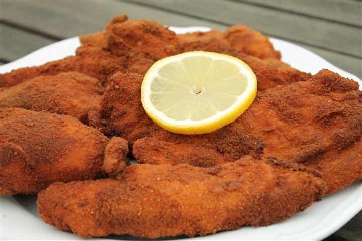 Chicken Escalope on a Plate